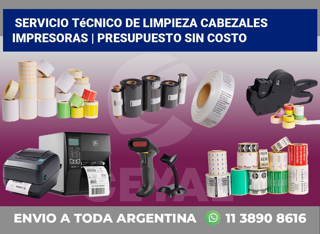 Servicio técnico de limpieza cabezales impresoras | Presupuesto sin costo