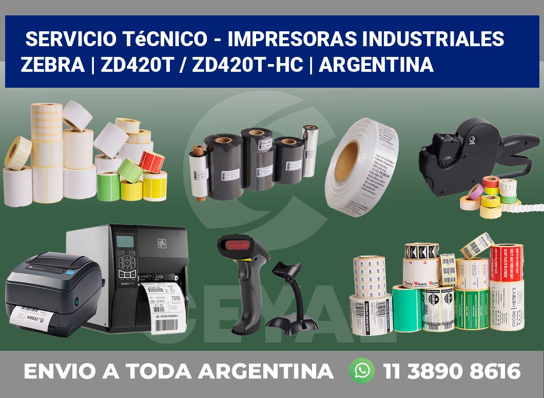 Servicio técnico – impresoras industriales Zebra | ZD420t / ZD420t‑HC | Argentina