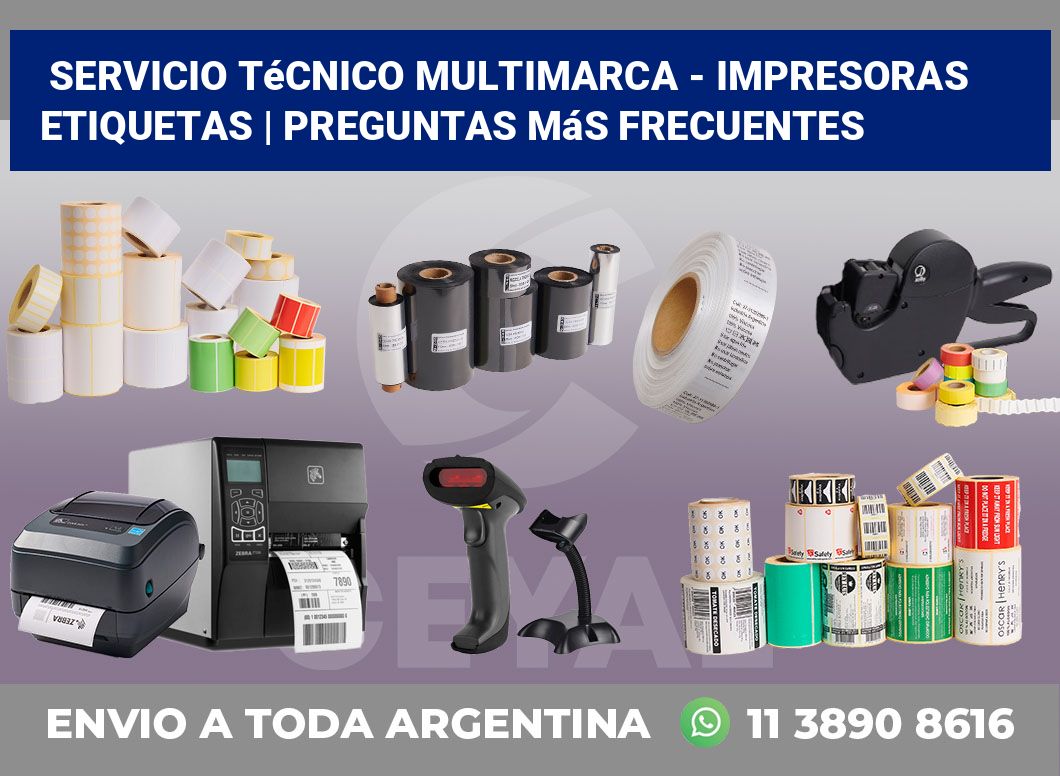 Servicio técnico multimarca – impresoras etiquetas | Preguntas más frecuentes