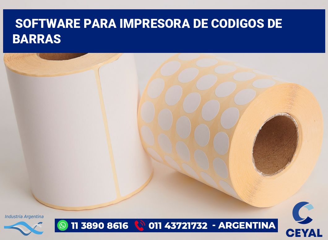 Software para impresora de codigos de barras