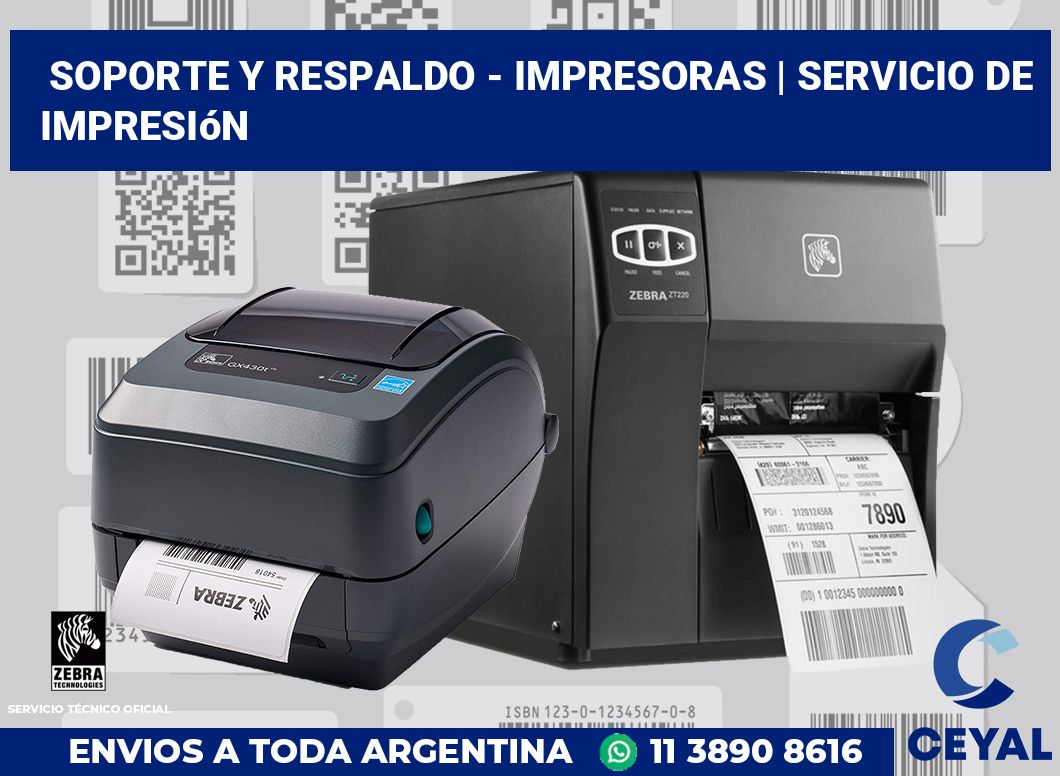 Soporte y respaldo - impresoras | Servicio de impresión