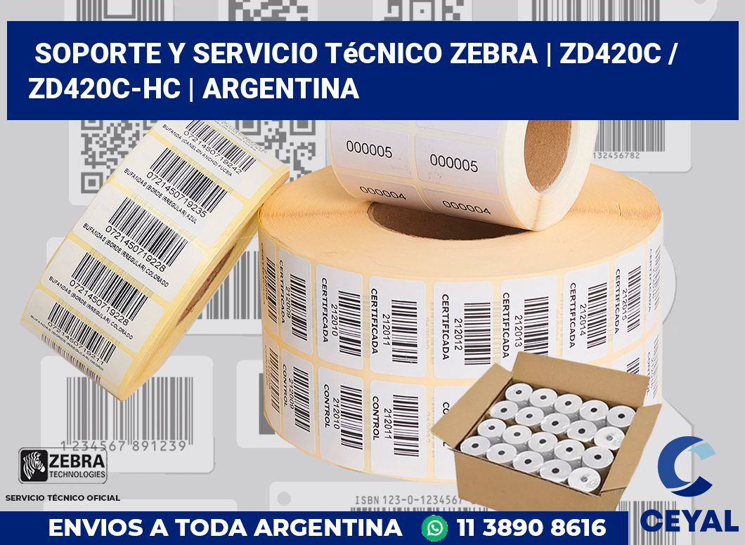 Soporte y servicio técnico Zebra | ZD420c / ZD420c‑HC | Argentina