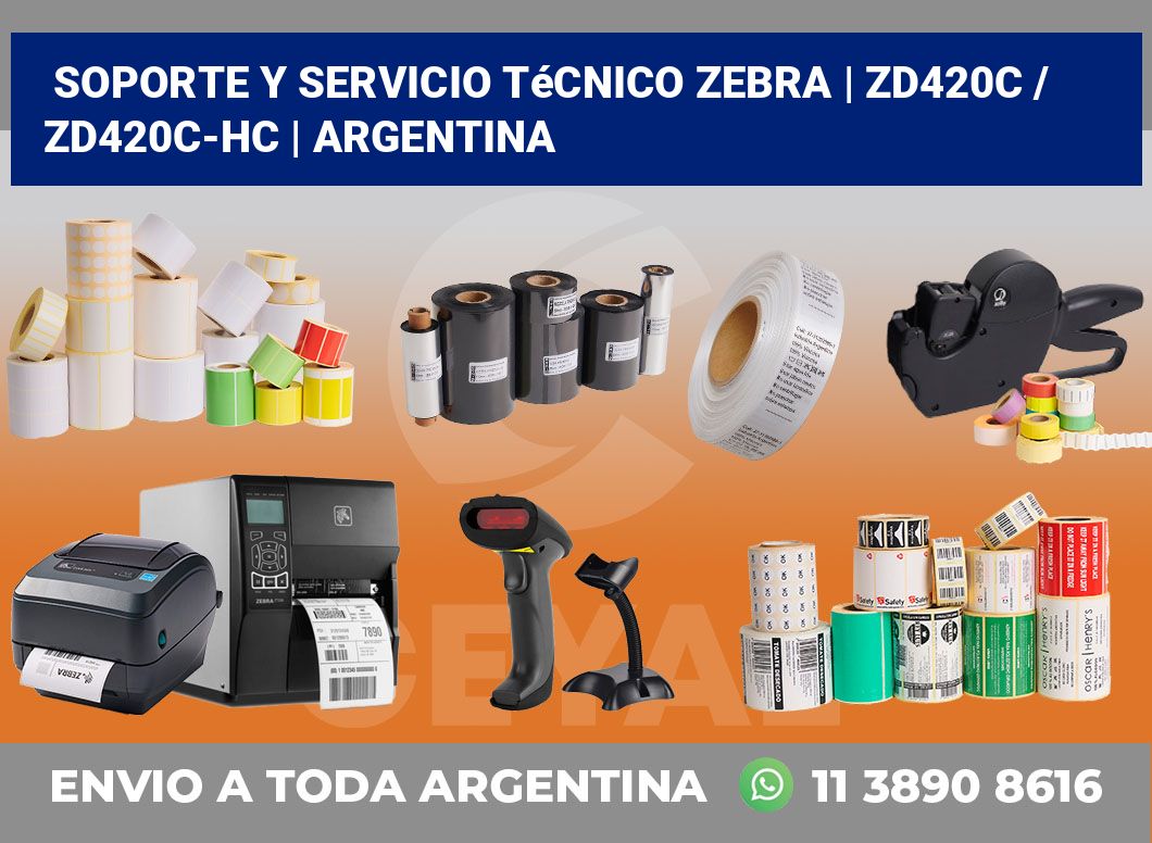 Soporte y servicio técnico Zebra | ZD420c / ZD420c‑HC | Argentina