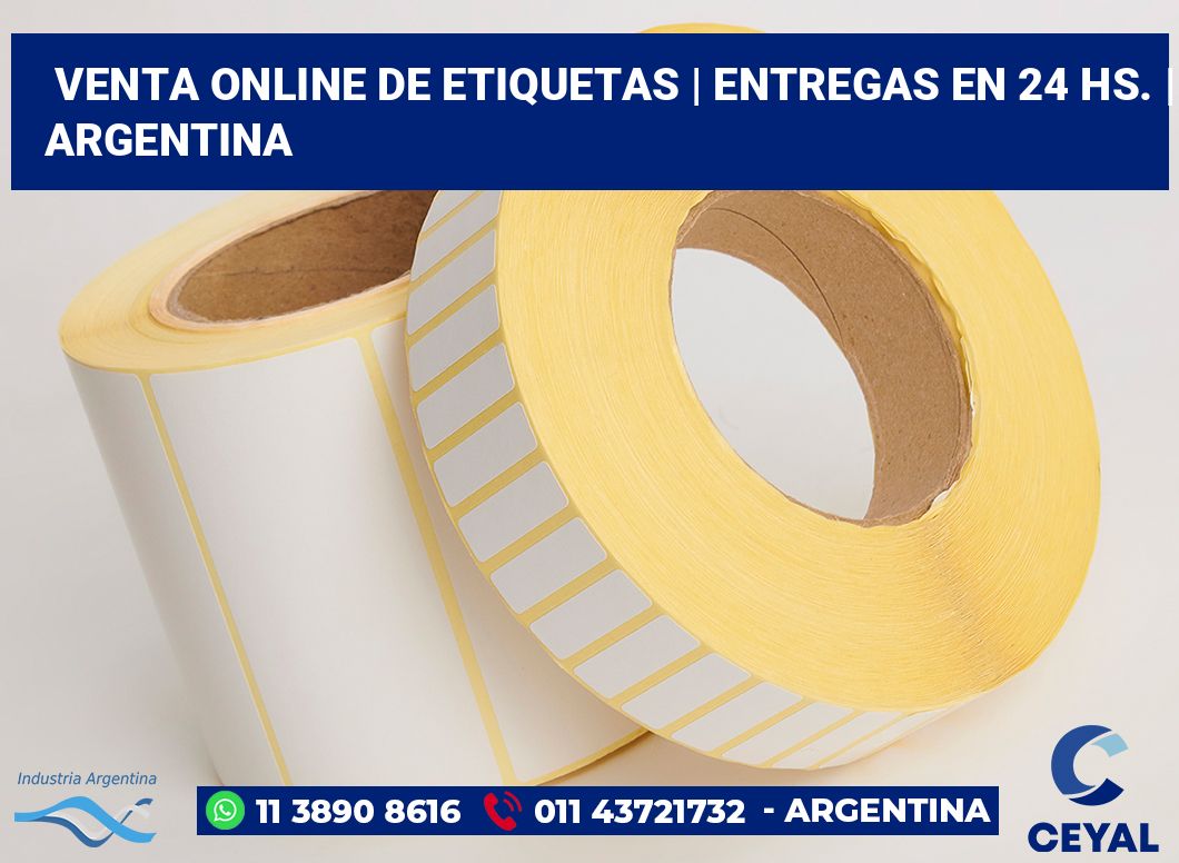 Venta online de etiquetas | Entregas en 24 hs. | Argentina