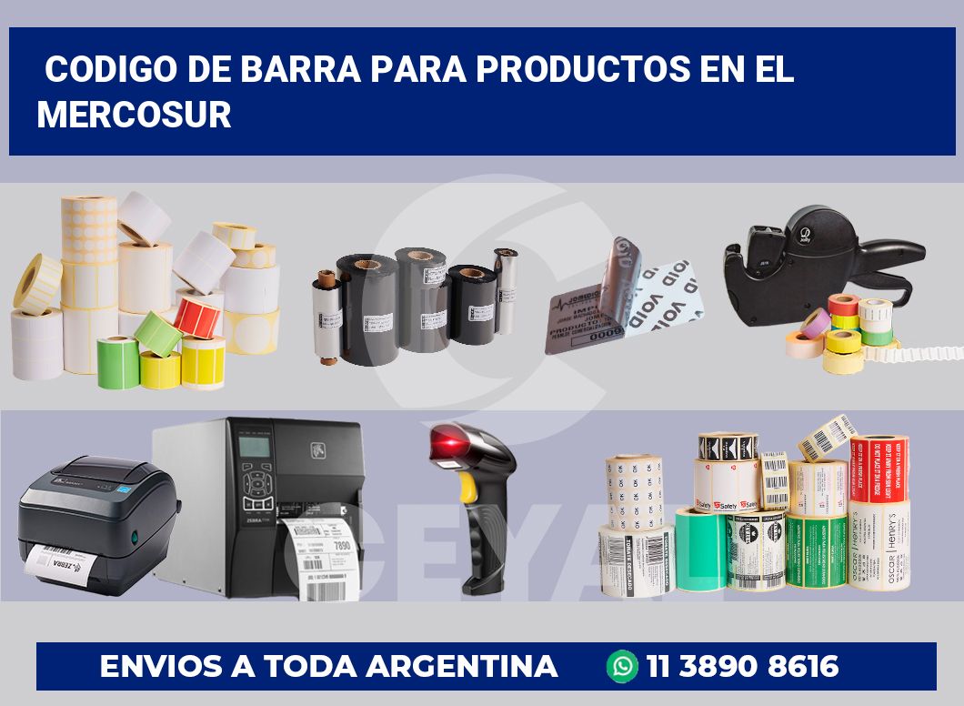 codigo de barra para productos en el mercosur