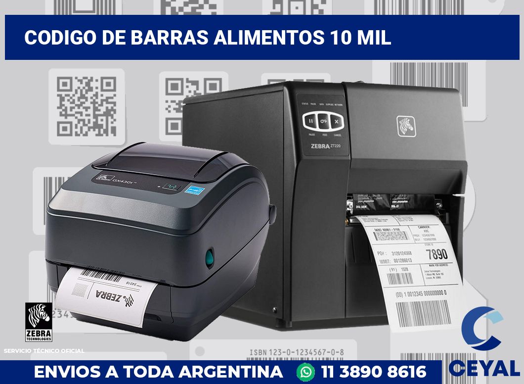 codigo de barras alimentos 10 mil