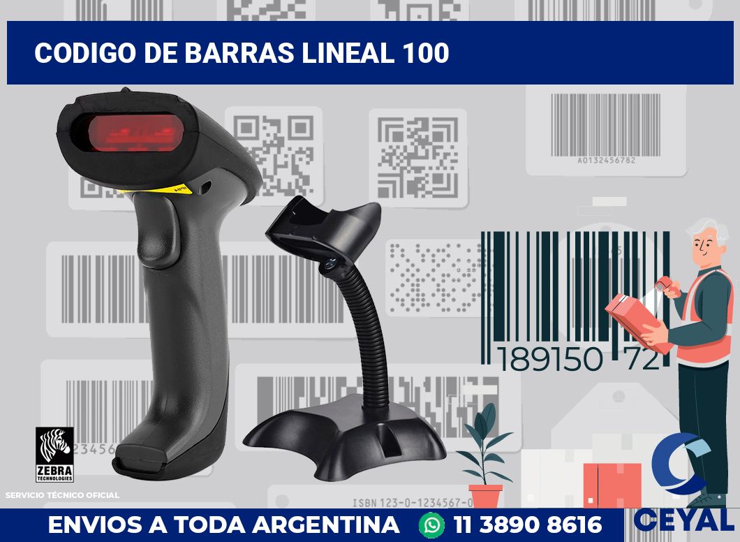 codigo de barras lineal 100