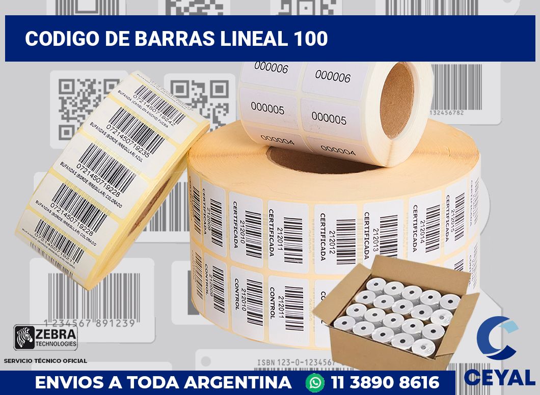 codigo de barras lineal 100