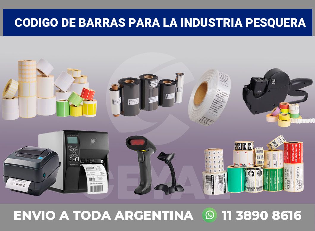codigo de barras para la industria pesquera