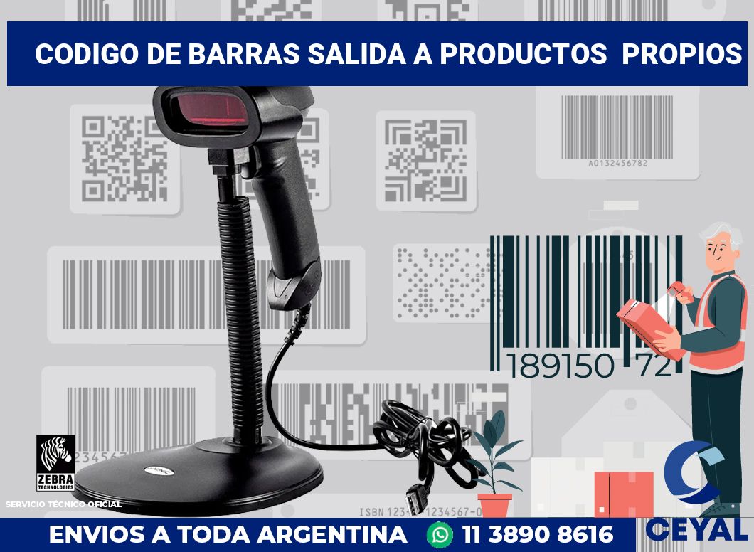 codigo de barras salida a productos propios