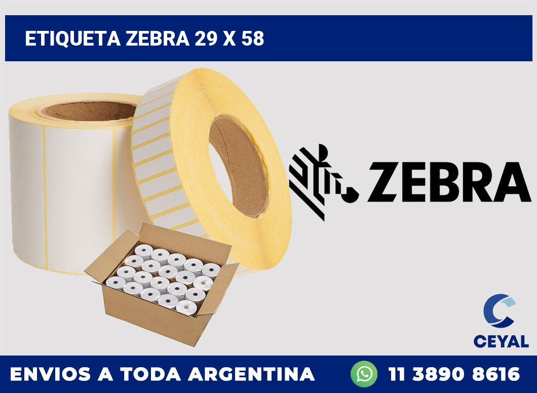 etiqueta zebra 29 x 58