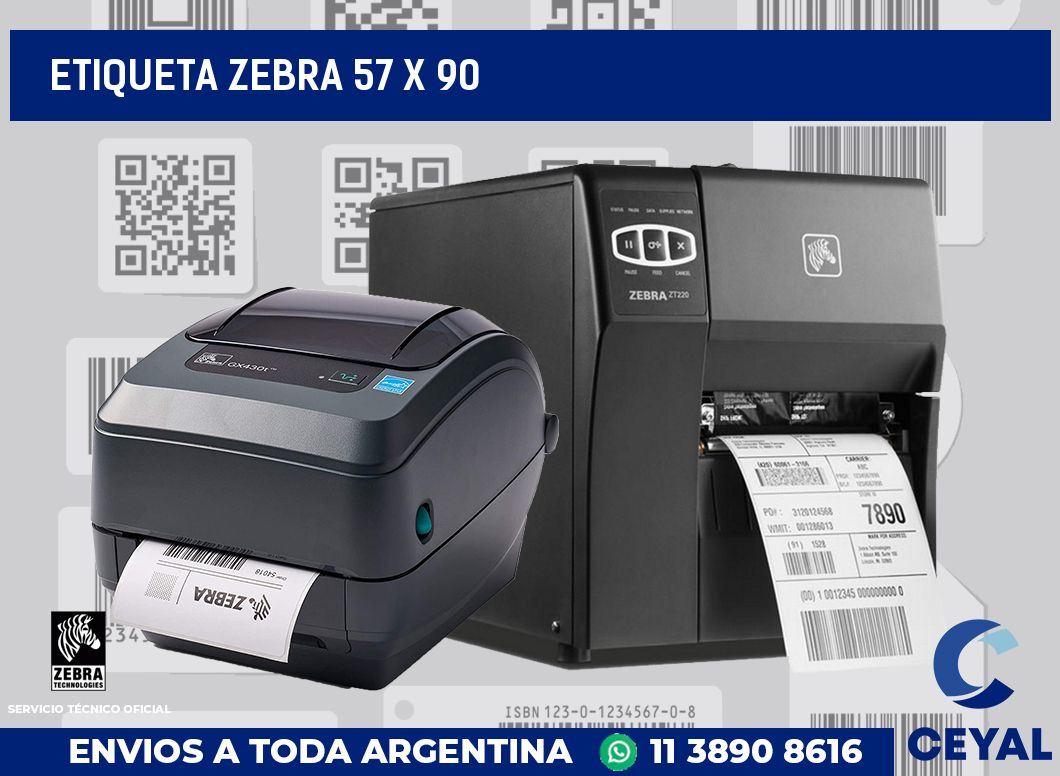 etiqueta zebra 57 x 90
