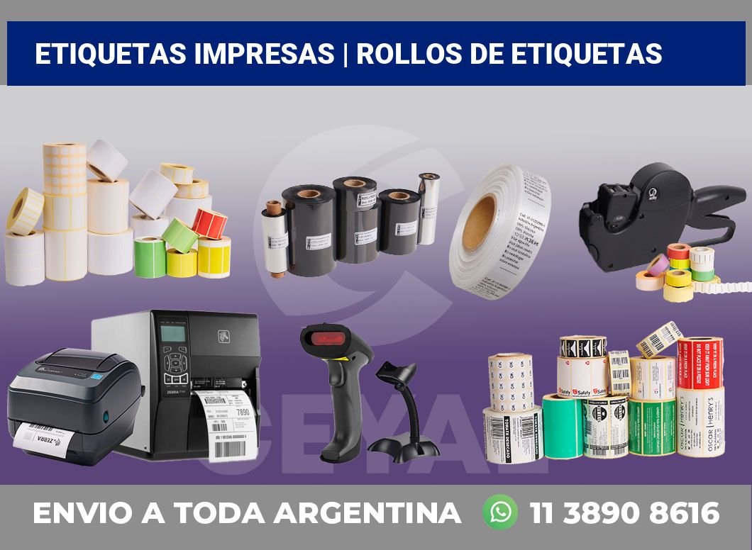etiquetas impresas | rollos de etiquetas