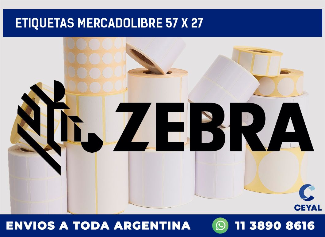etiquetas mercadolibre 57 x 27