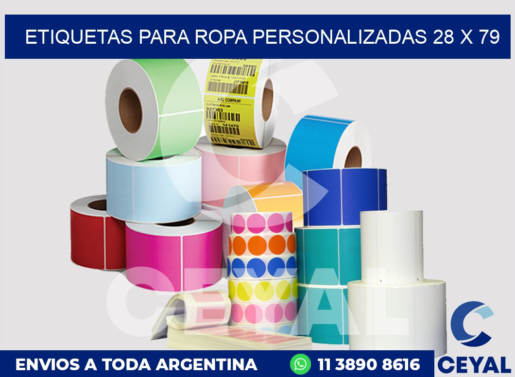 etiquetas para ropa personalizadas 28 x 79