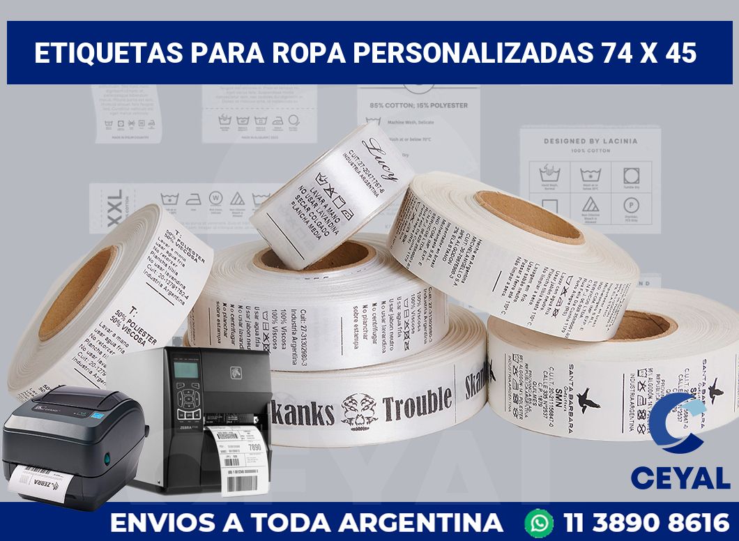 etiquetas para ropa personalizadas 74 x 45