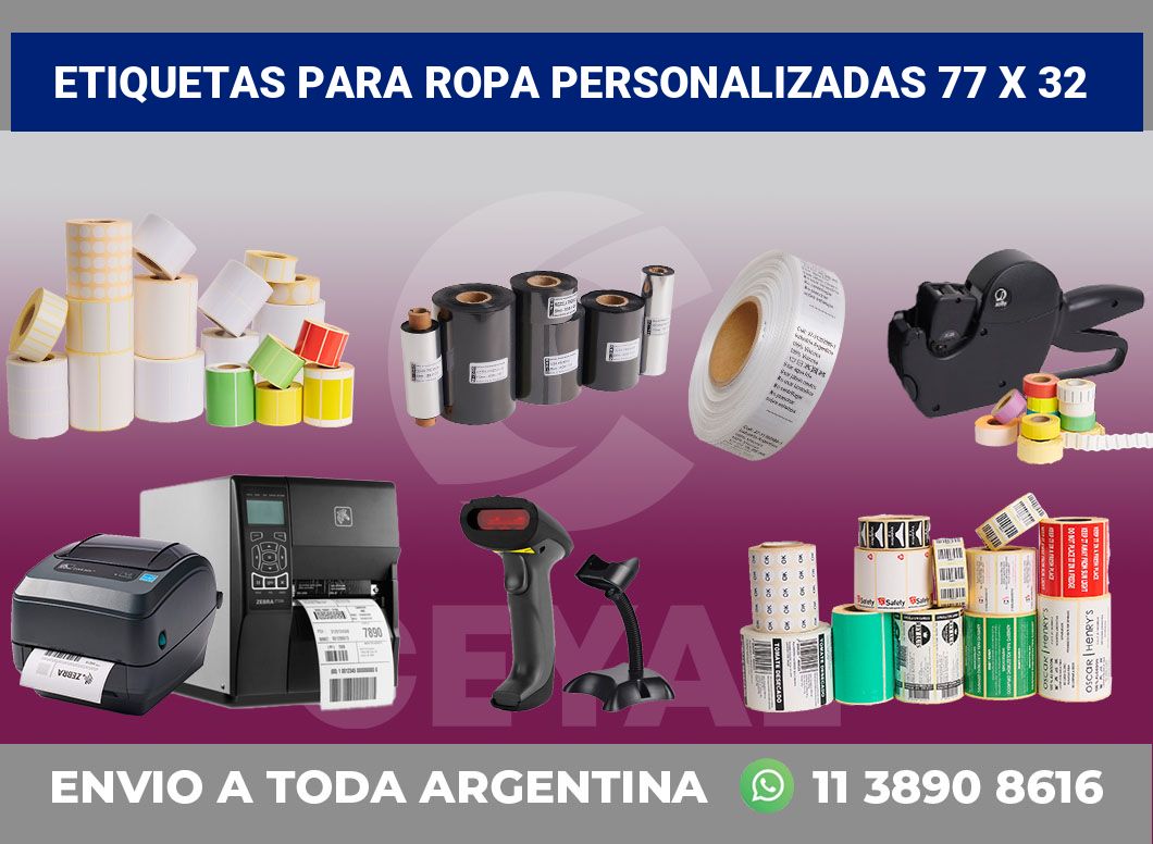 etiquetas para ropa personalizadas 77 x 32