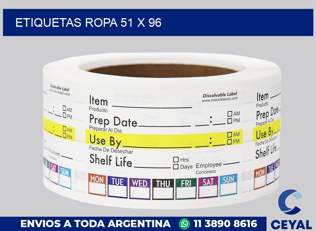 etiquetas ropa 51 x 96