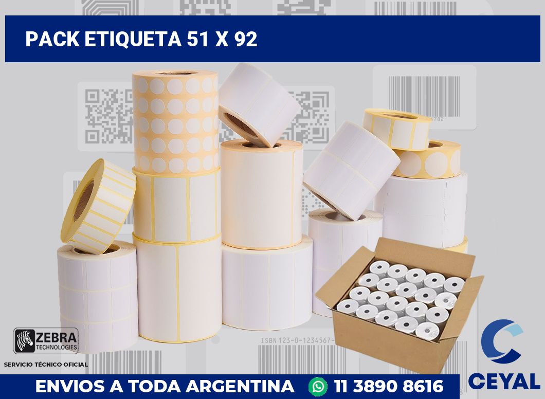 pack etiqueta 51 x 92