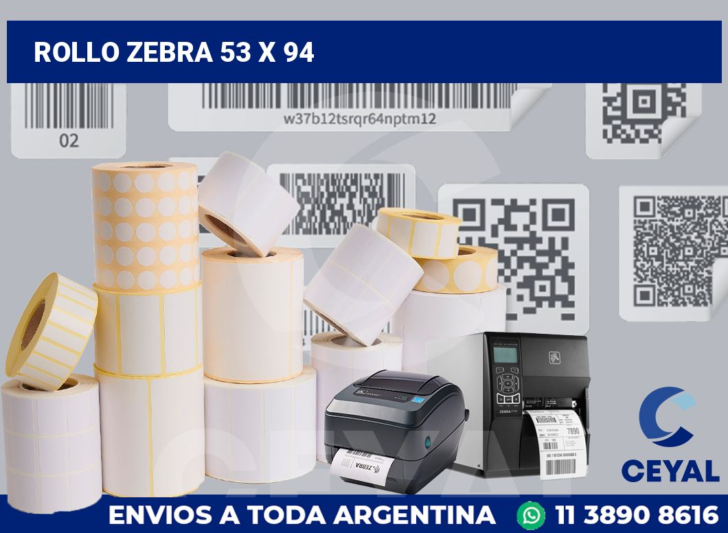 rollo zebra 53 x 94