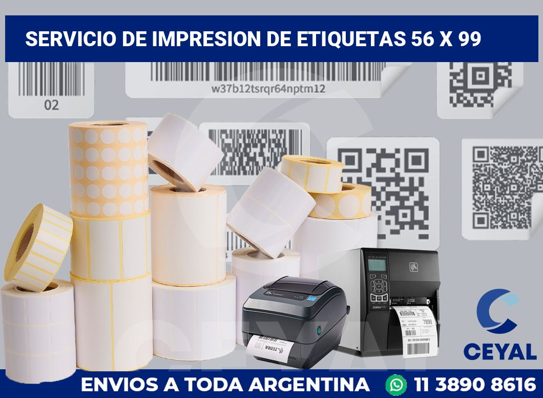 servicio de impresion de etiquetas 56 x 99