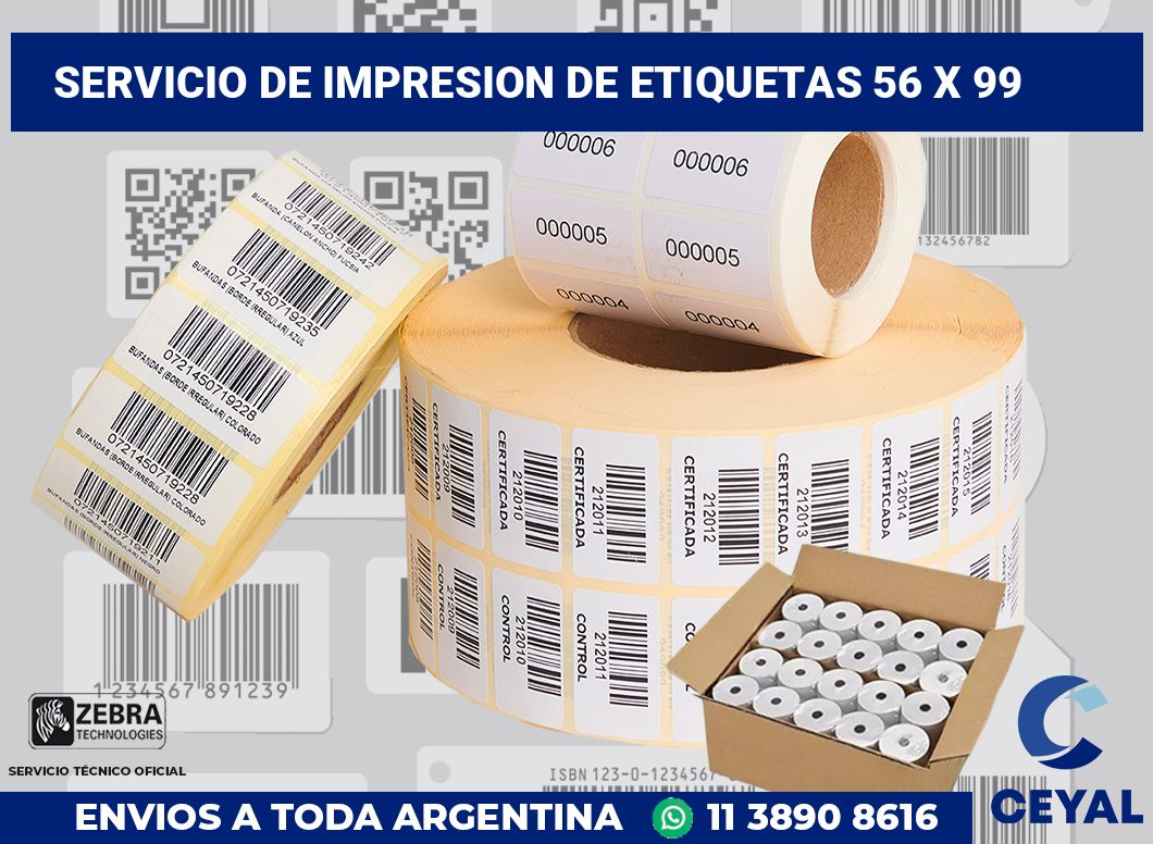 servicio de impresion de etiquetas 56 x 99