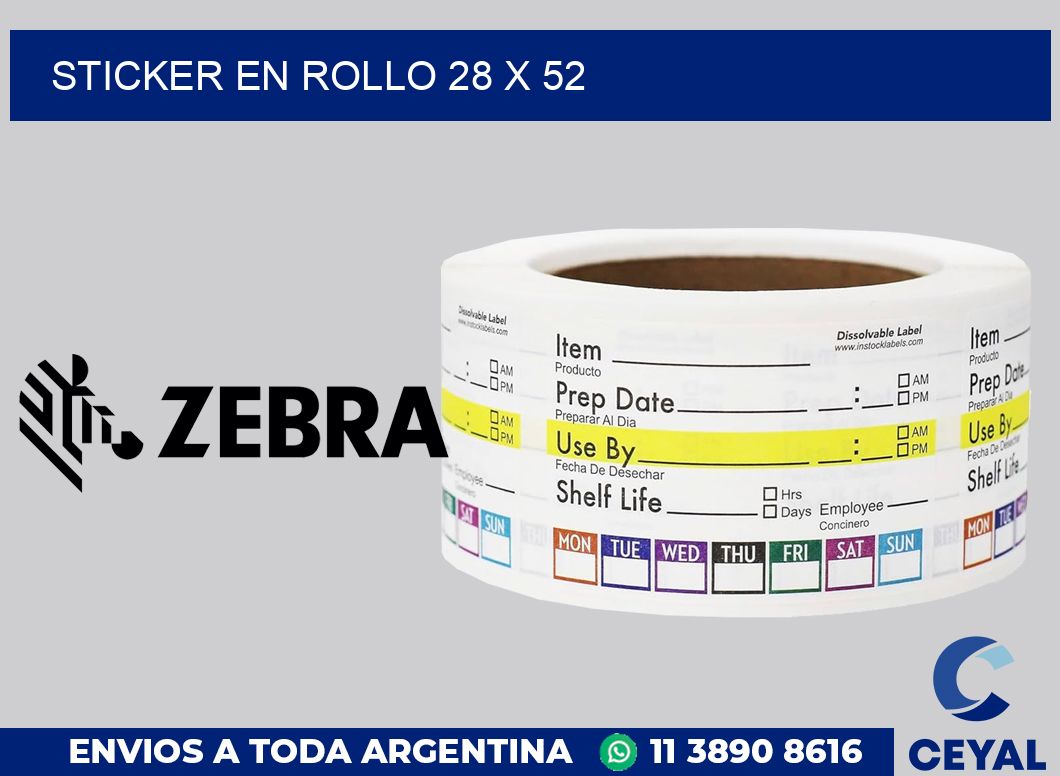 sticker en rollo 28 x 52