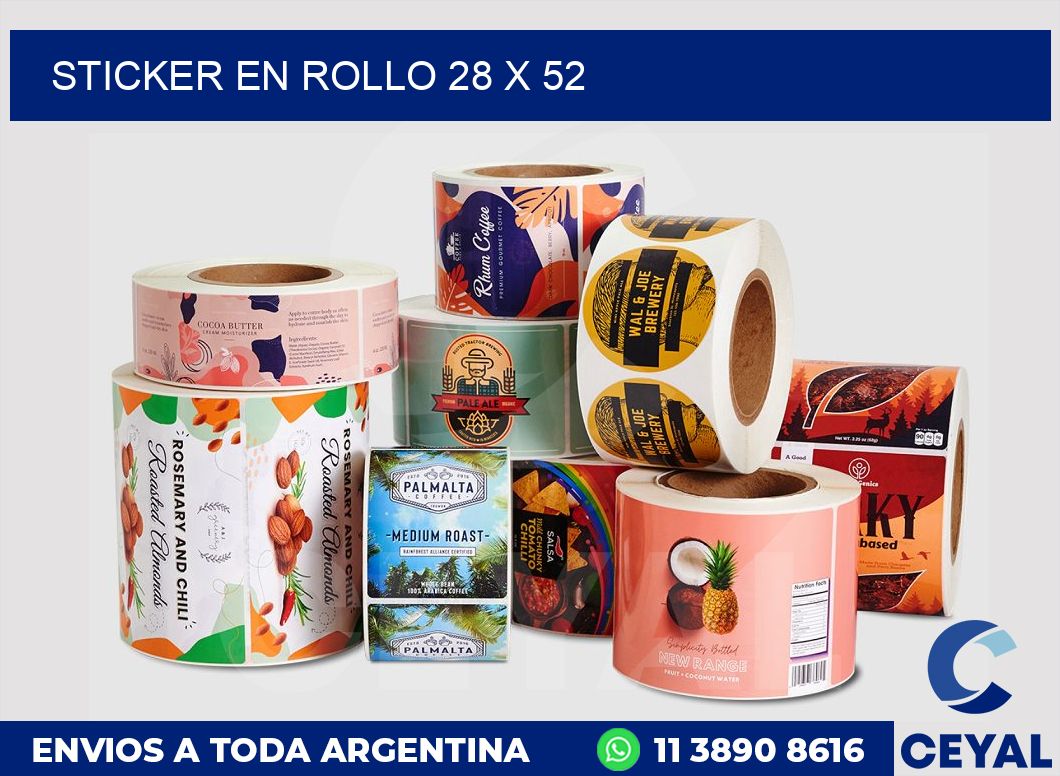 sticker en rollo 28 x 52