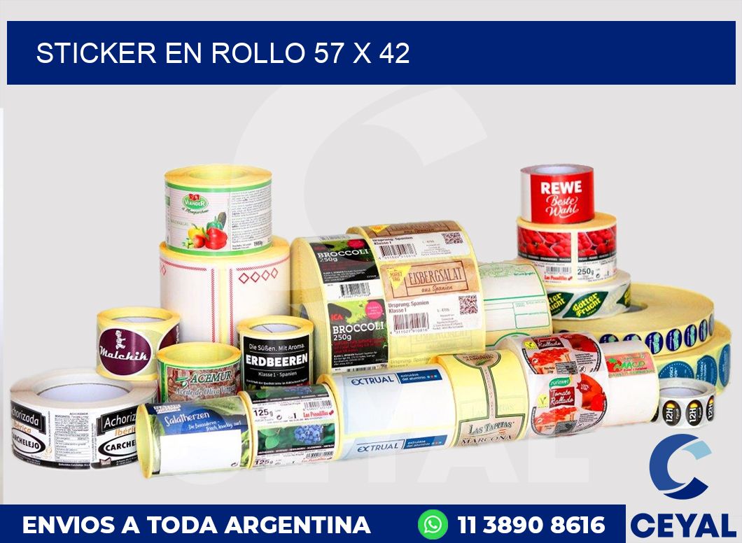 sticker en rollo 57 x 42