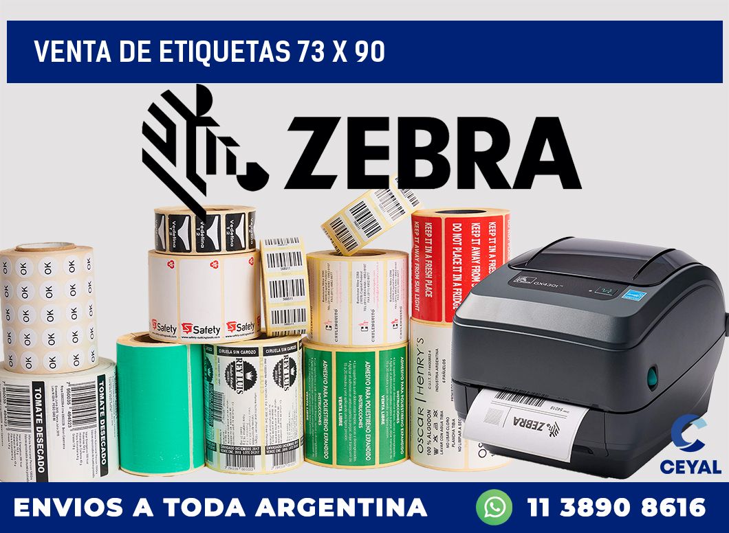 venta de etiquetas 73 x 90