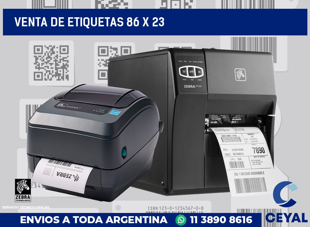 venta de etiquetas 86 x 23