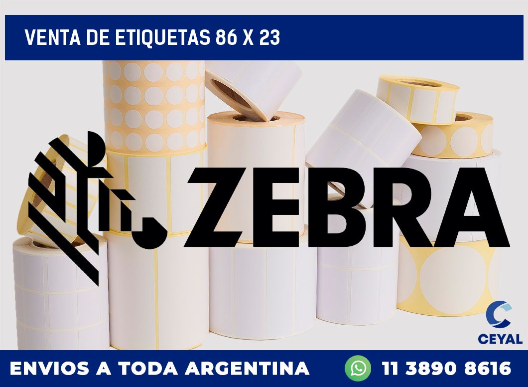 venta de etiquetas 86 x 23