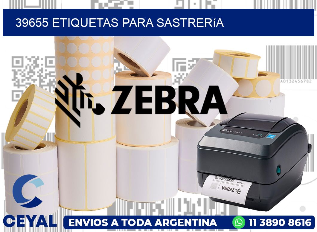39655 Etiquetas para sastrería