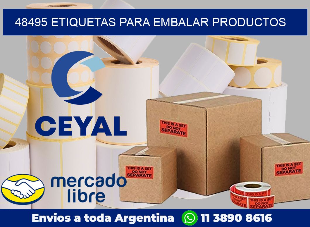 48495 Etiquetas para embalar productos