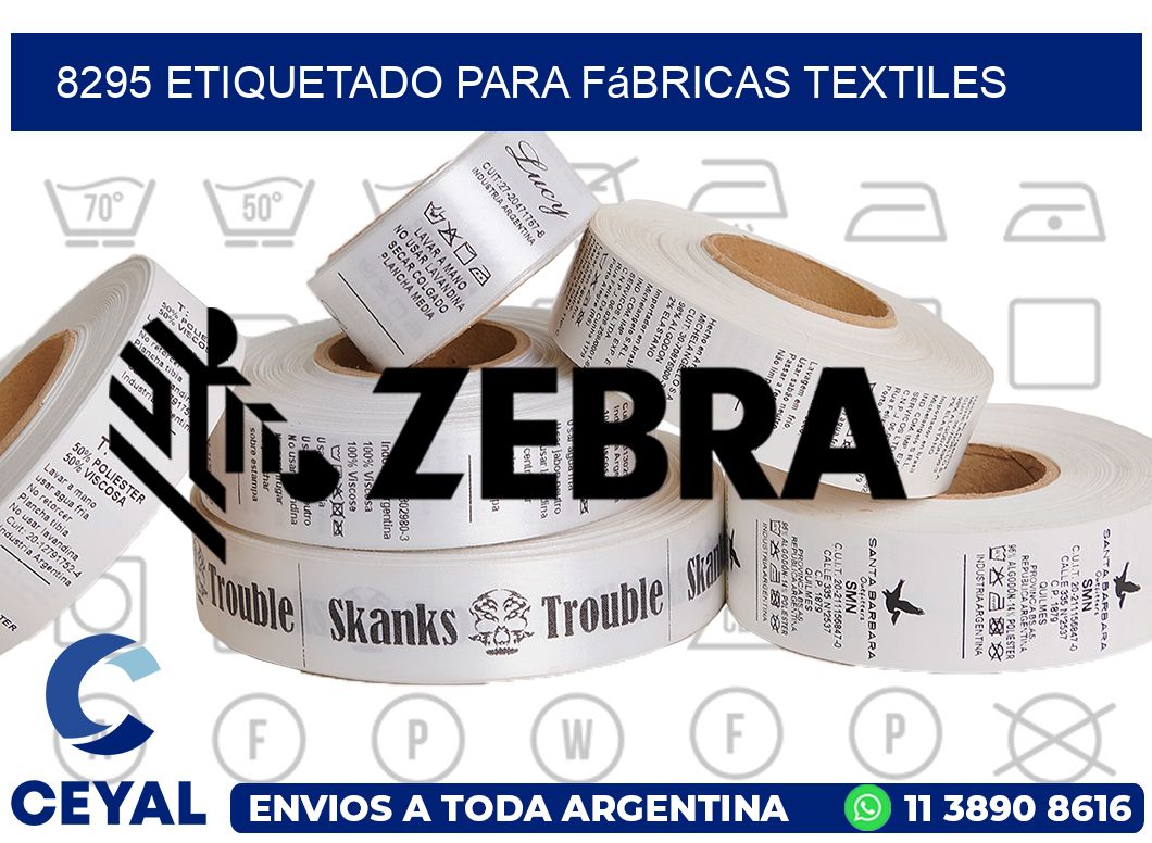 8295 Etiquetado para fábricas textiles
