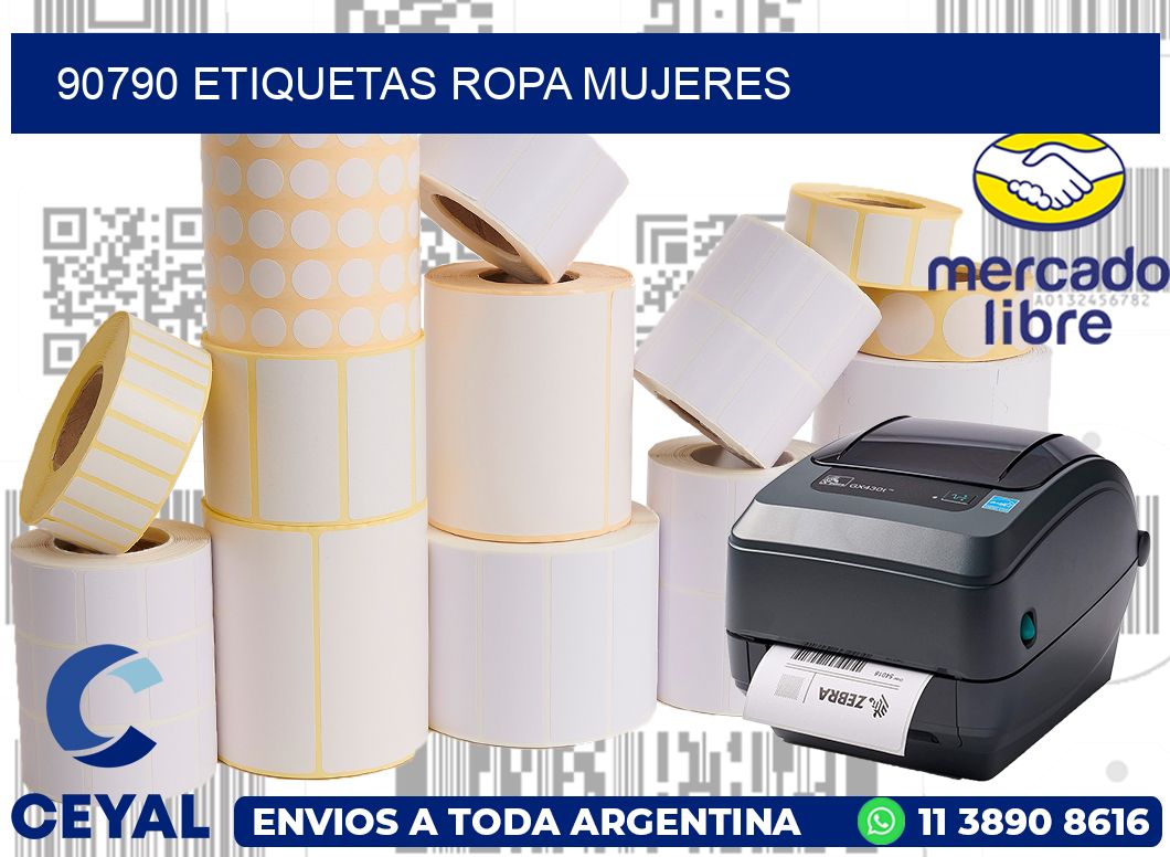90790 Etiquetas ropa mujeres