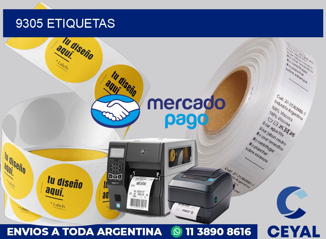 9305 etiquetas