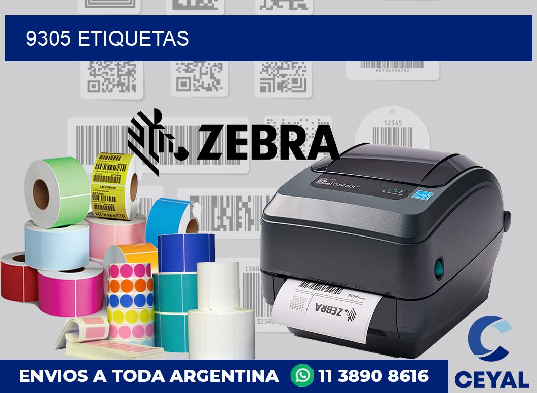 9305 etiquetas