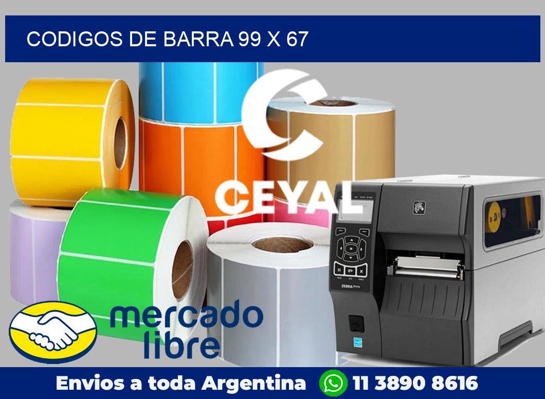 Codigos de barra 99 x 67