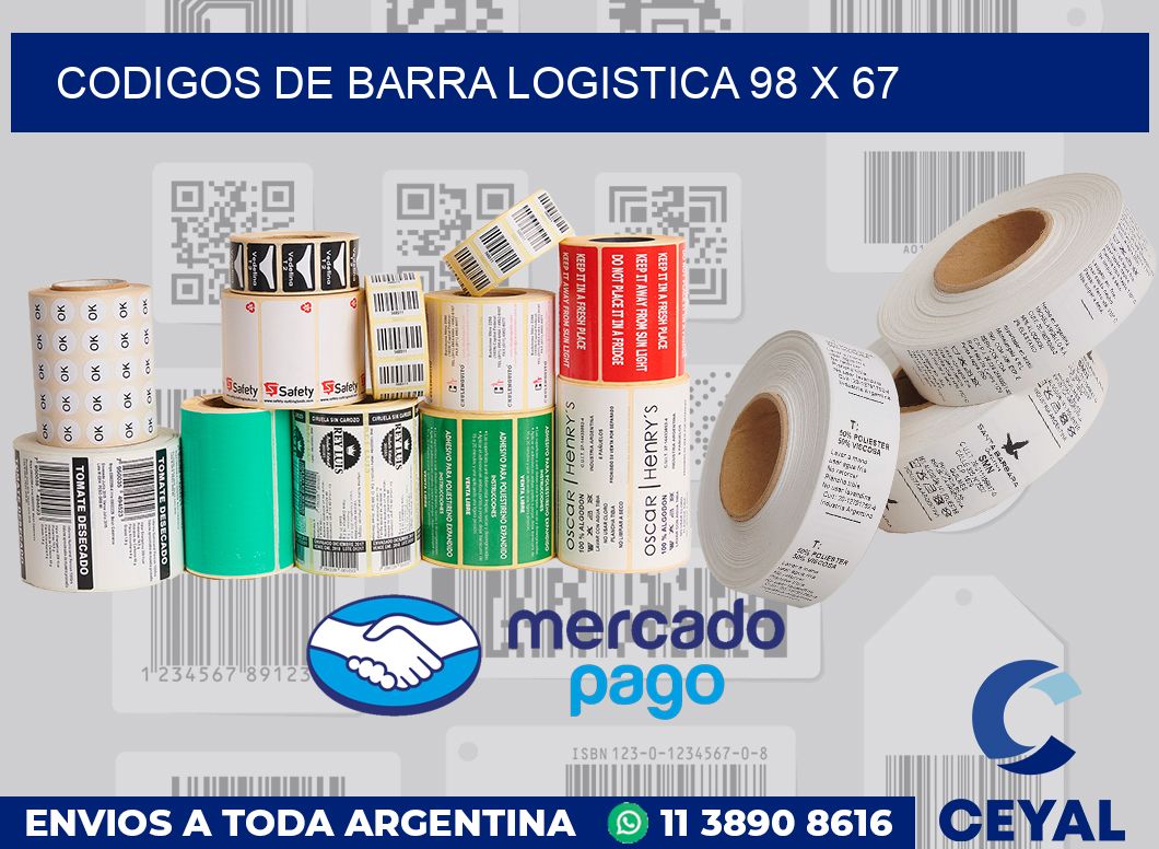 Codigos de barra logistica 98 x 67