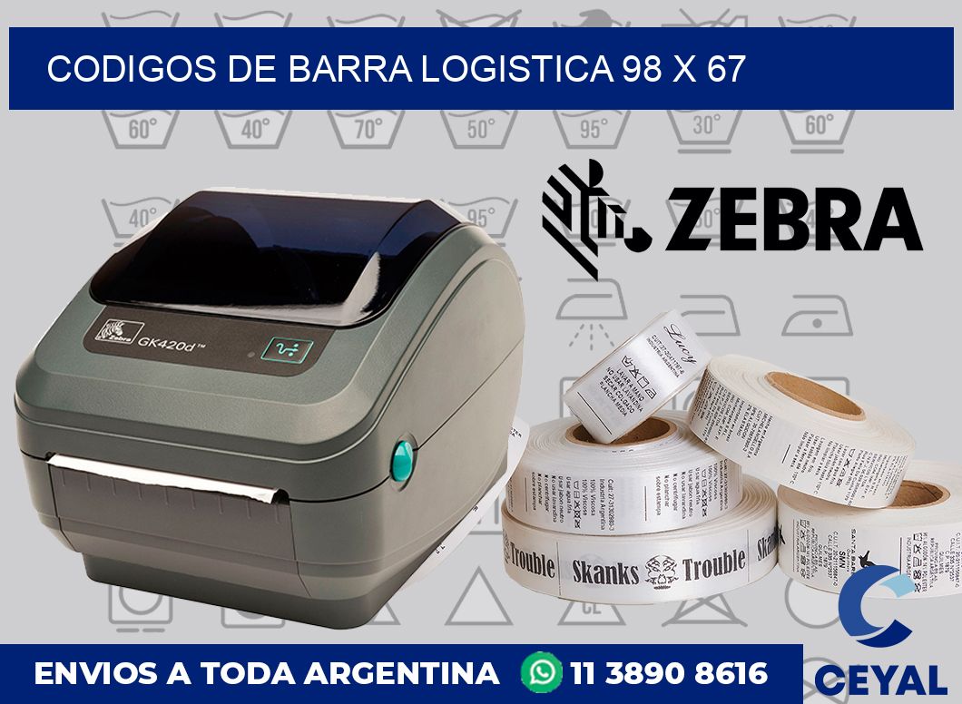 Codigos de barra logistica 98 x 67