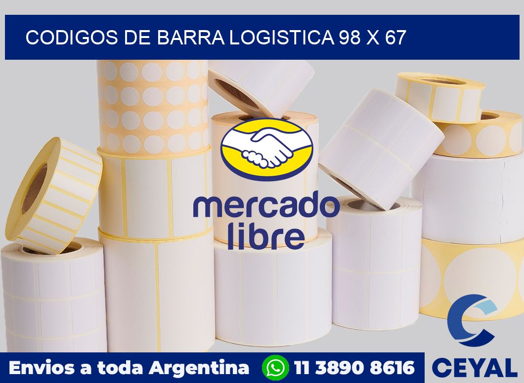 Codigos de barra logistica 98 x 67