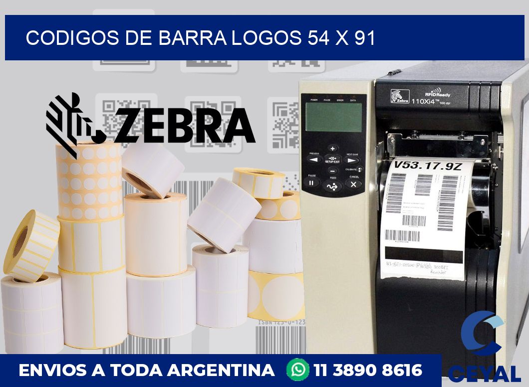 Codigos de barra logos 54 x 91