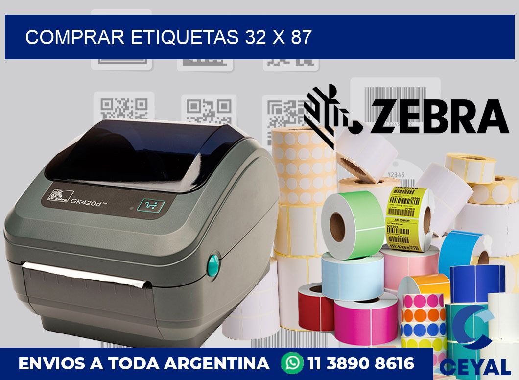 Comprar etiquetas 32 x 87
