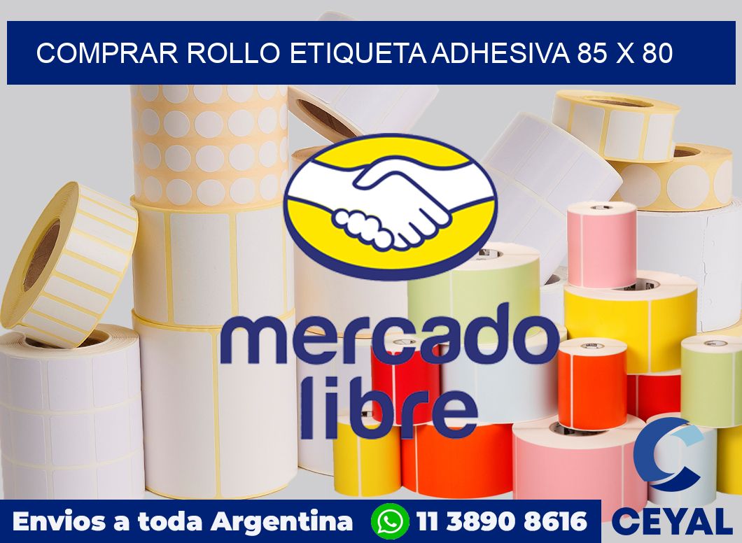 Comprar rollo etiqueta adhesiva 85 x 80