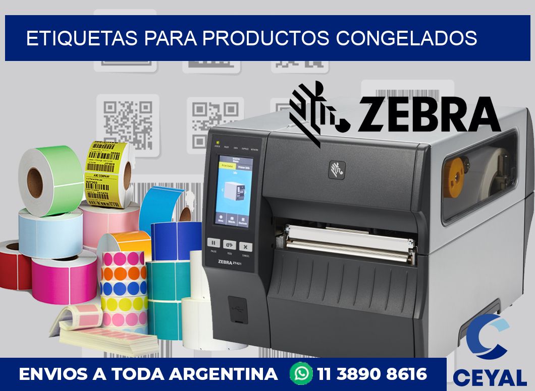 Etiquetas para productos congelados