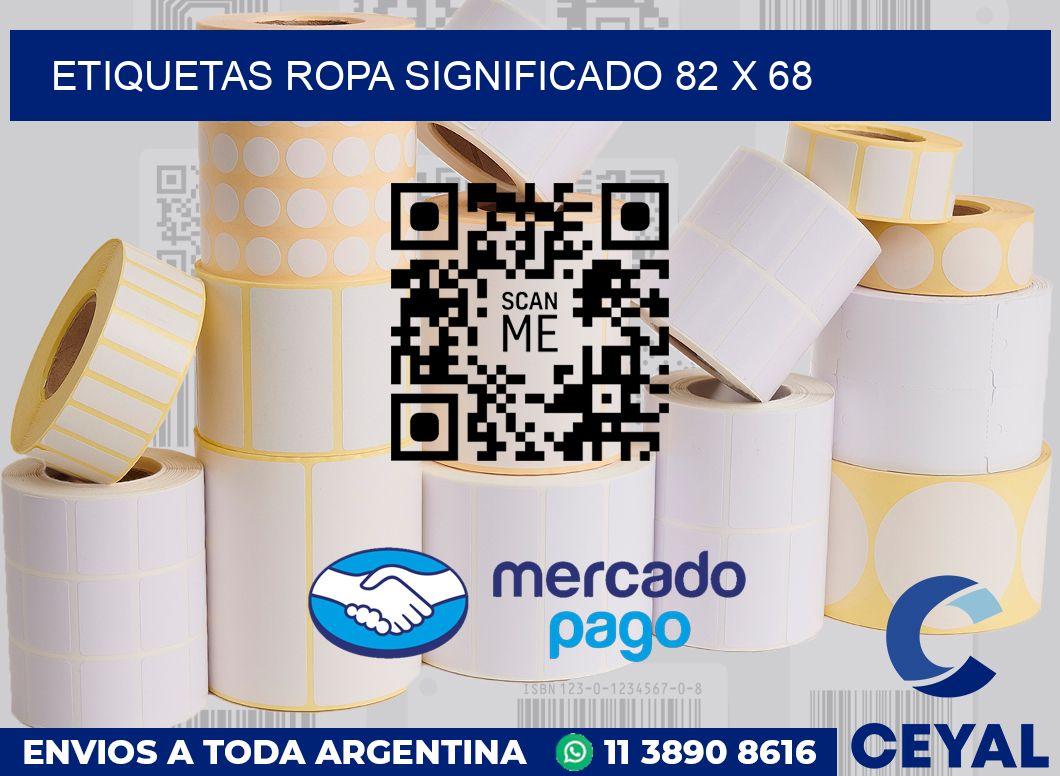 Etiquetas ropa significado 82 x 68
