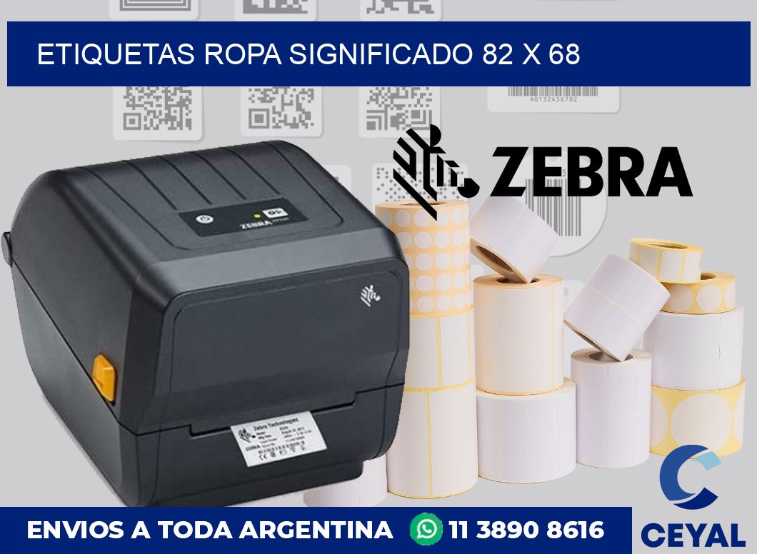 Etiquetas ropa significado 82 x 68