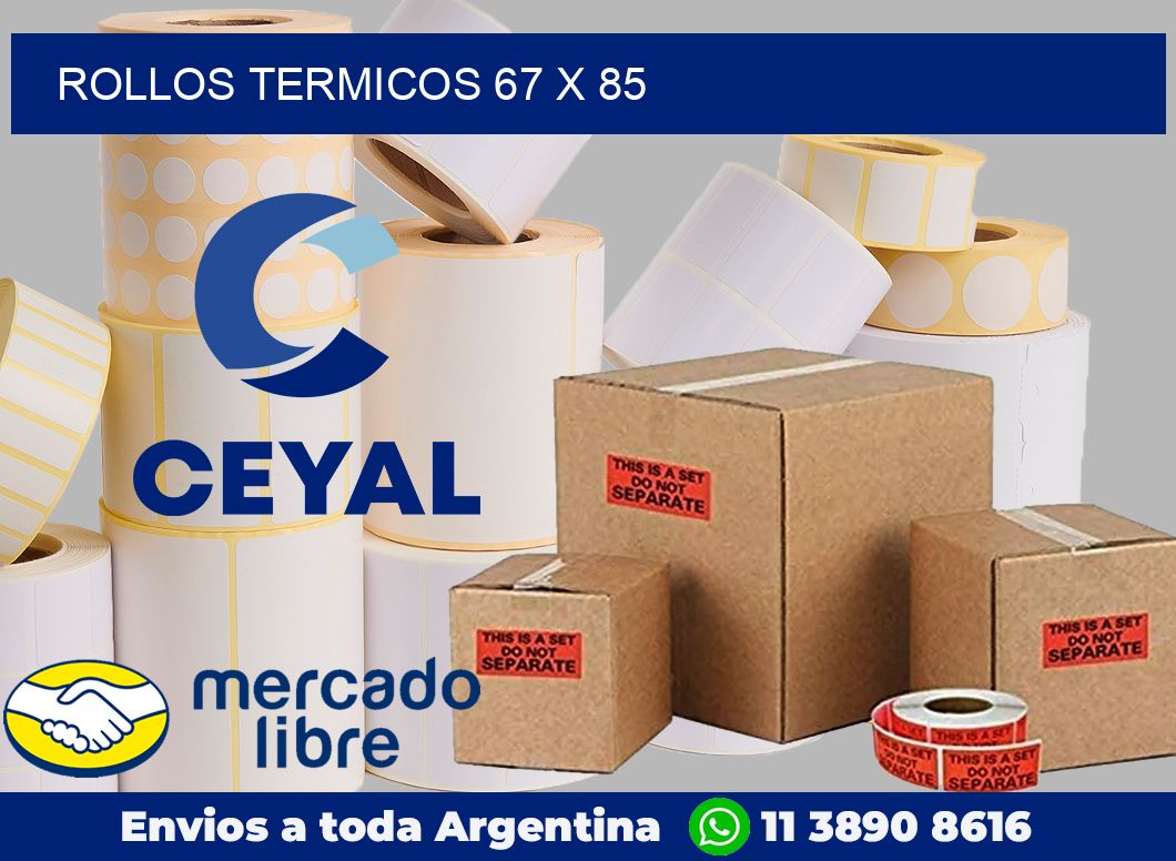 Rollos termicos 67 x 85