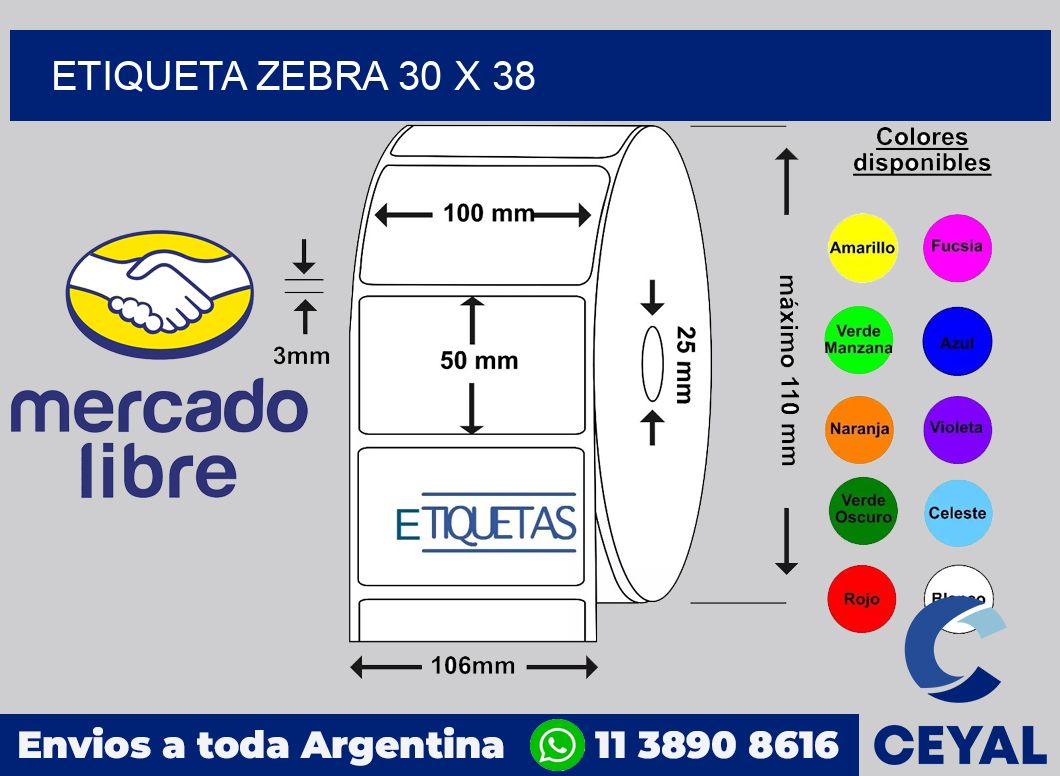 etiqueta zebra 30 x 38